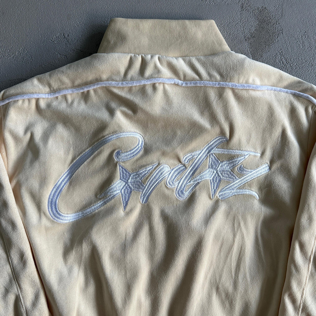 Corteiz Velvet Jacket Cream