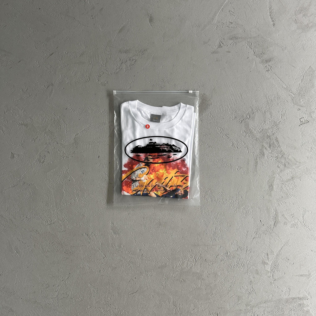 Corteiz Tshirt Football Flames