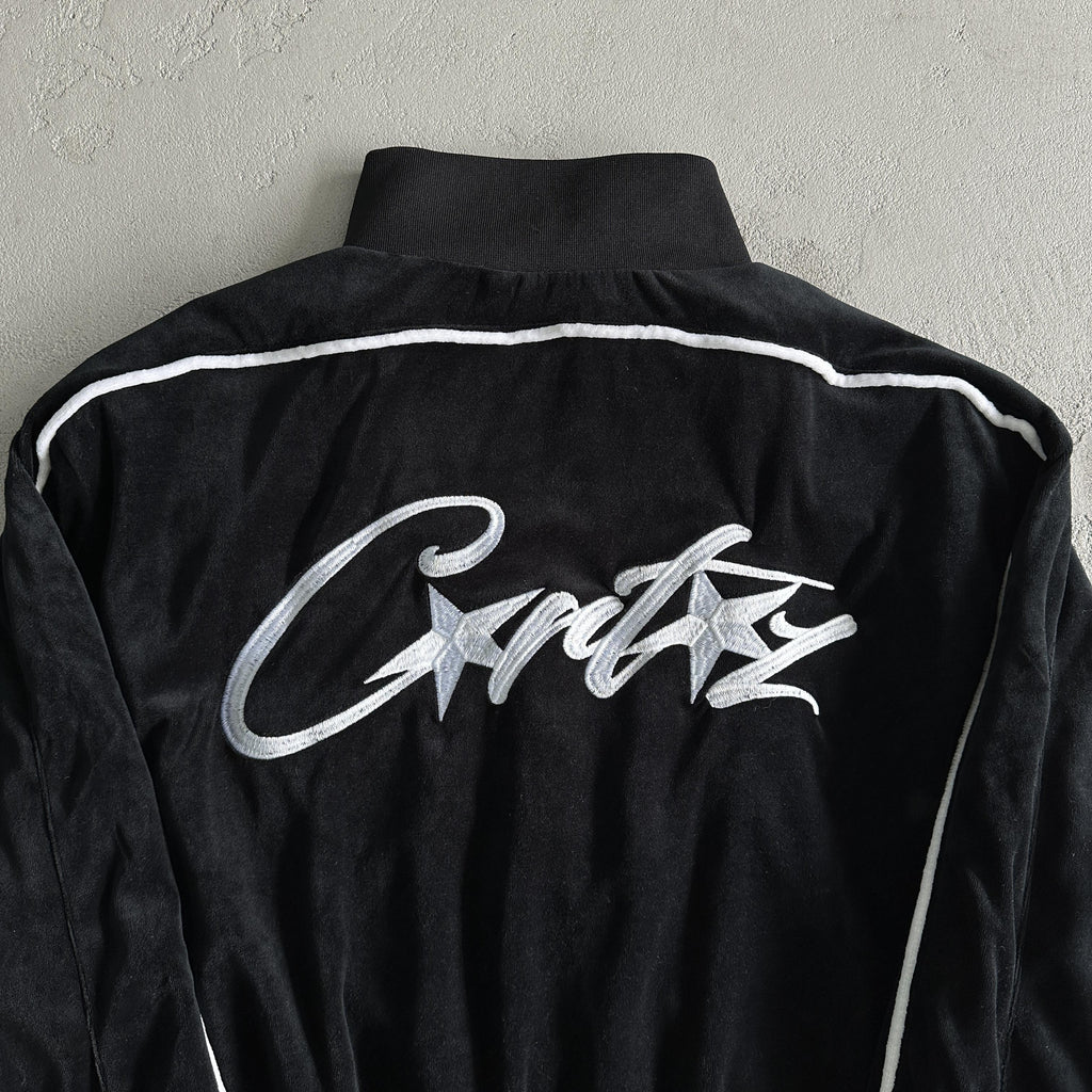 Corteiz Velvet Jacket Black