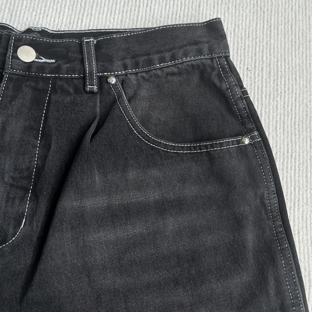 Broken P Denim Jeans Shorts