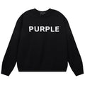 Purple Brand Logo Letter Sweatshirts
