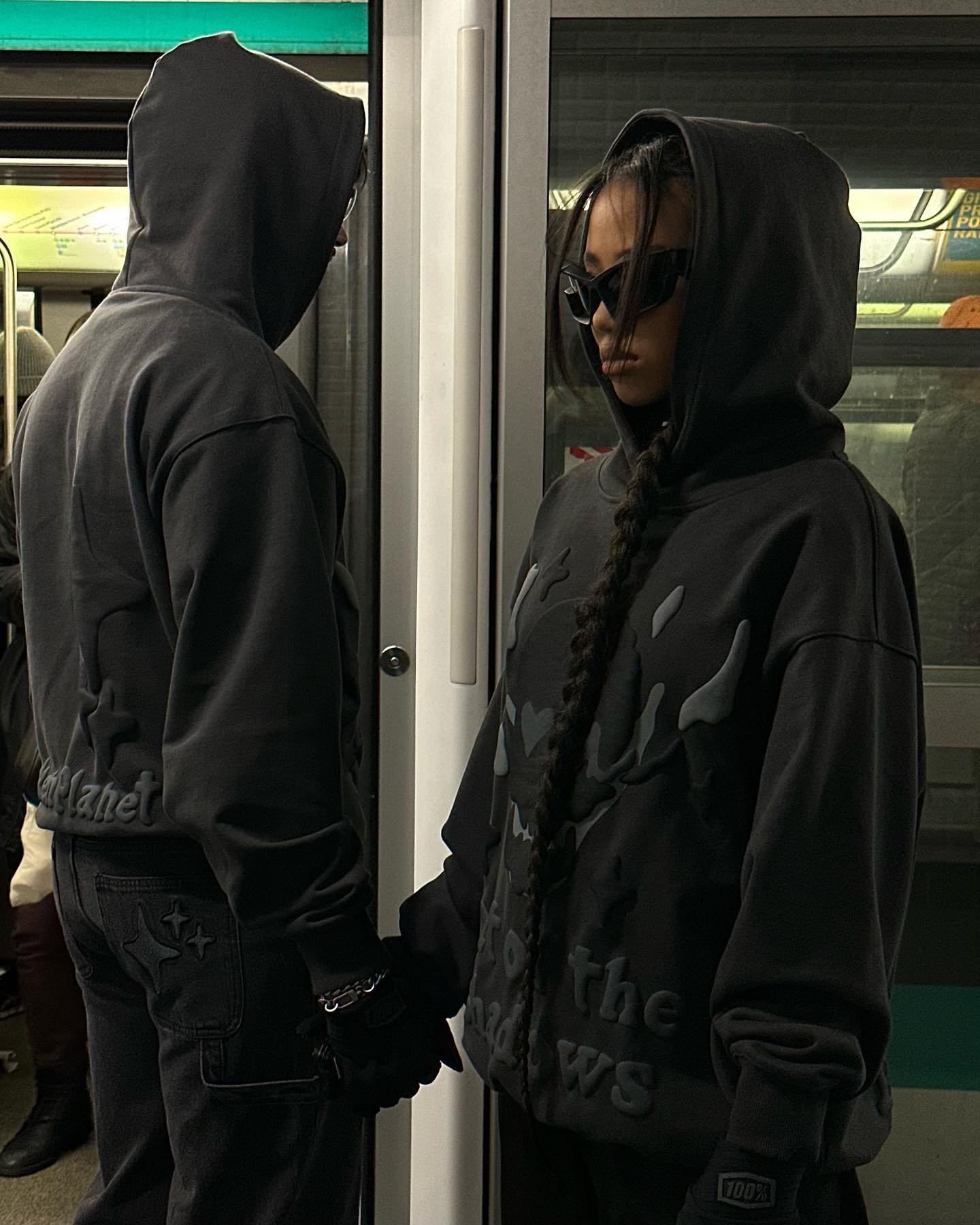 Broken P Heart Skull Hoodie