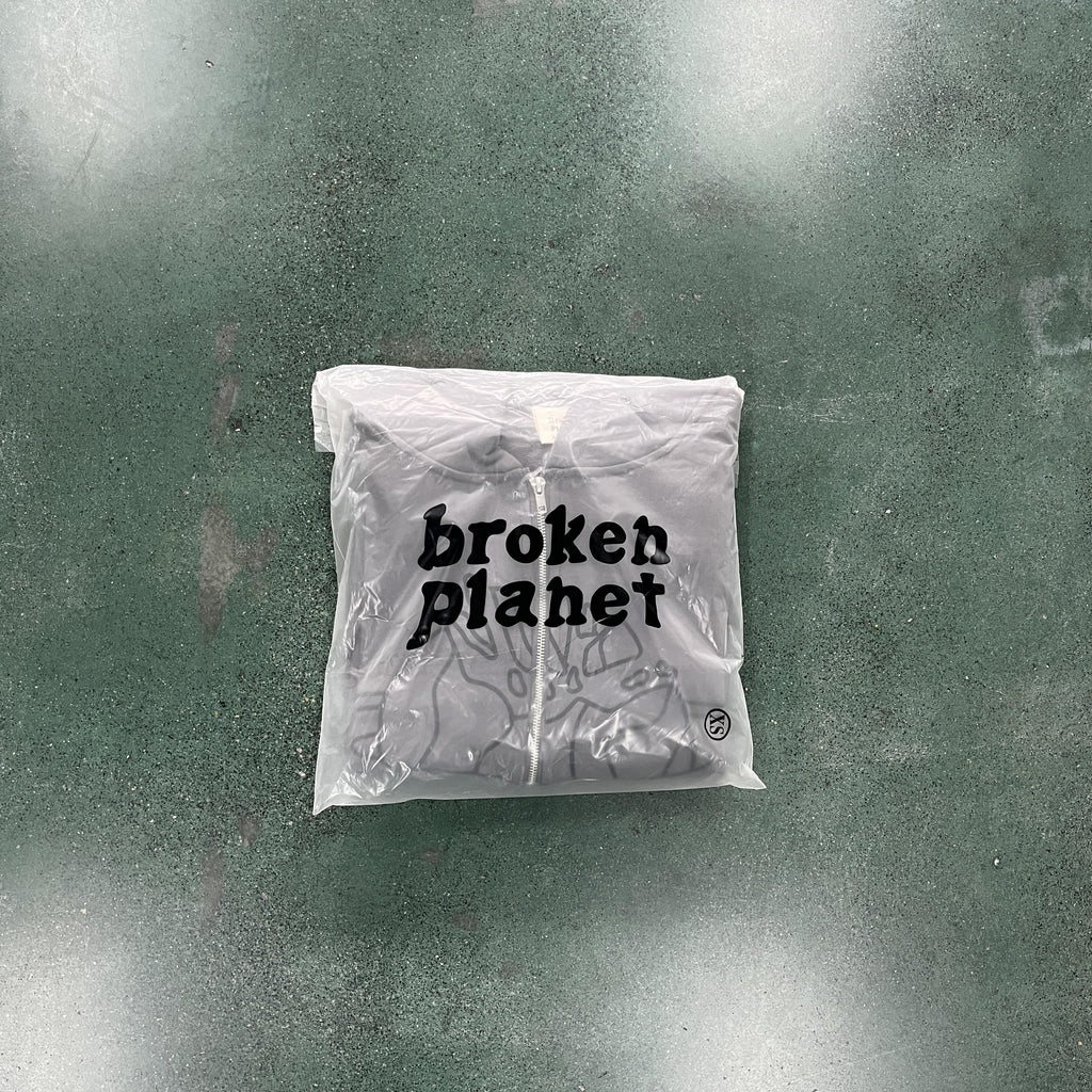 Broken P Planet Zip Up Hoodie