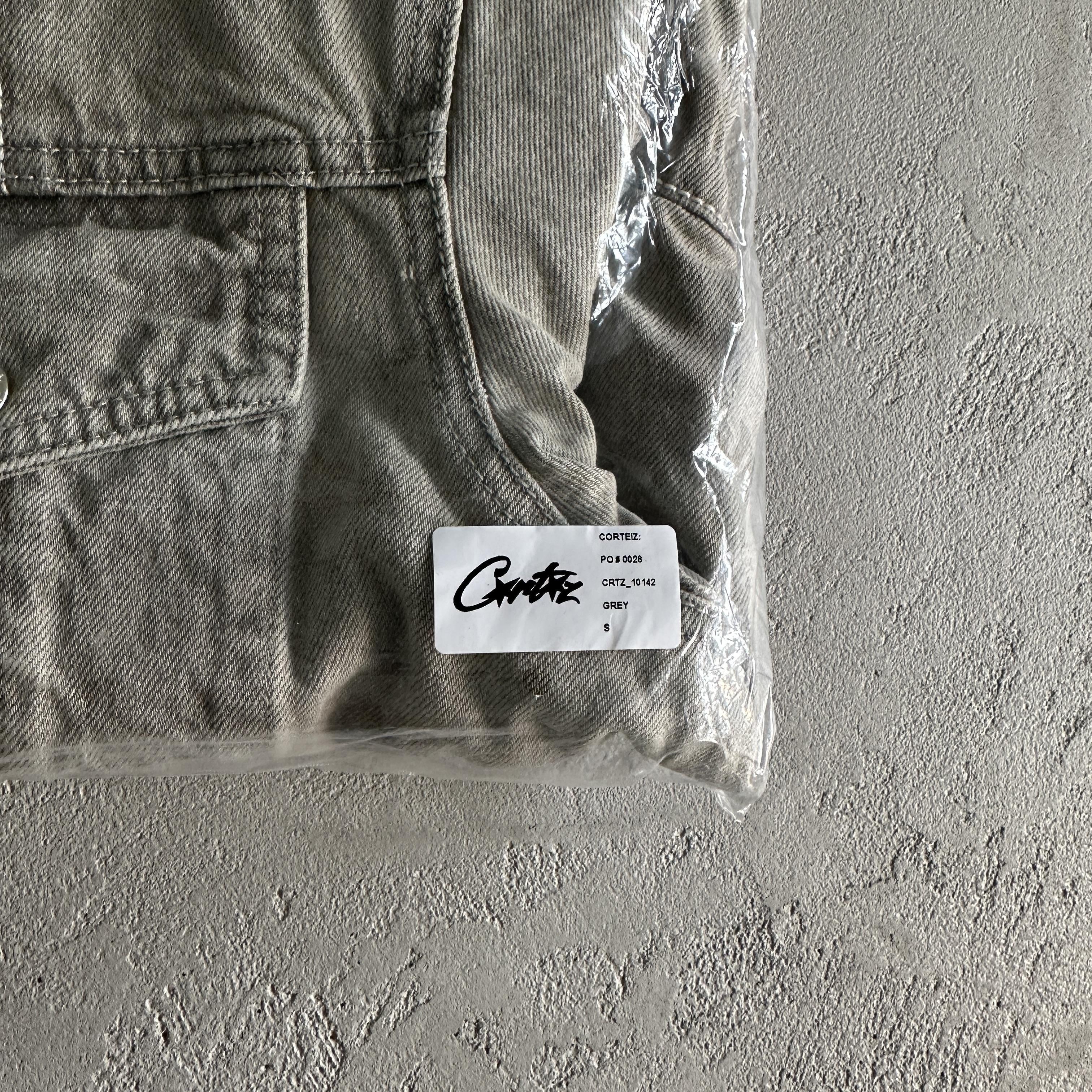 Corteiz Denim Jeans Jacket Grey