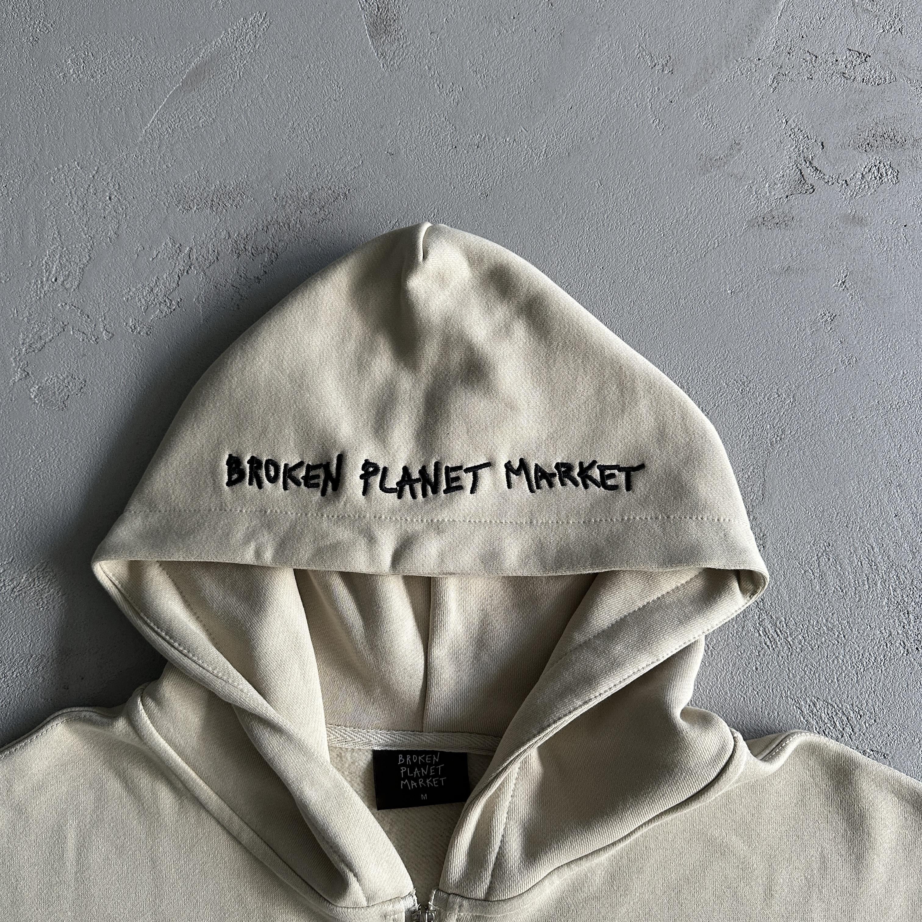 Broken P Planet Zip Up Hoodie