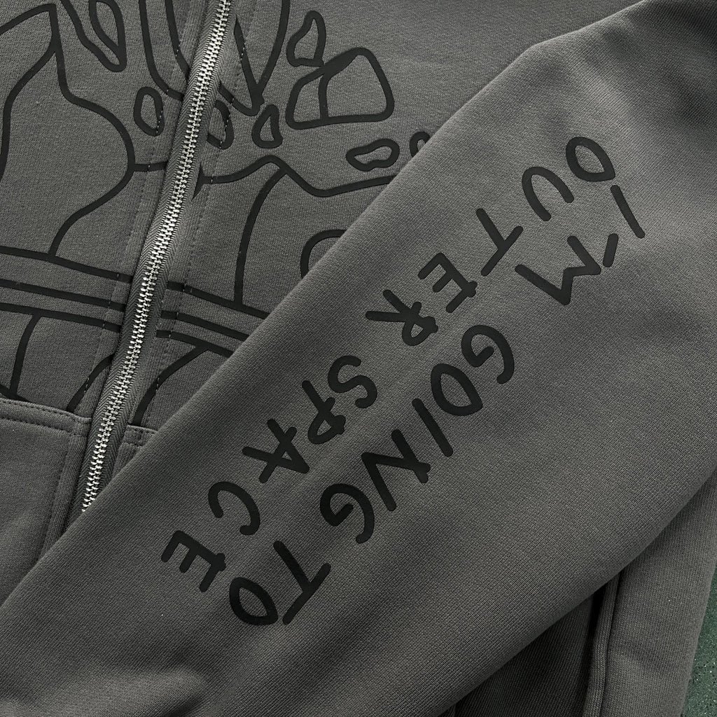 Broken P Planet Zip Up Hoodie